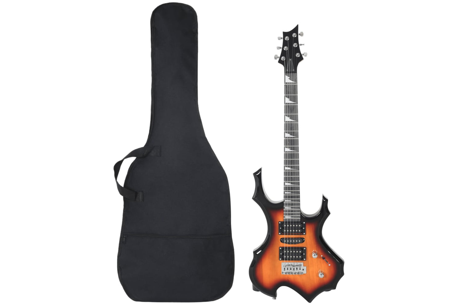 vidaXL 70186 Electric Guitar For Beginner With Bag Brown And Black 4/4 39