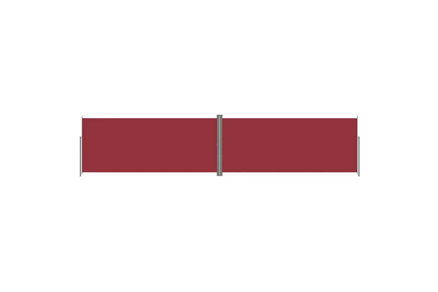 vidaXL 318053 Retractable Side Awning Red 220x1000cm