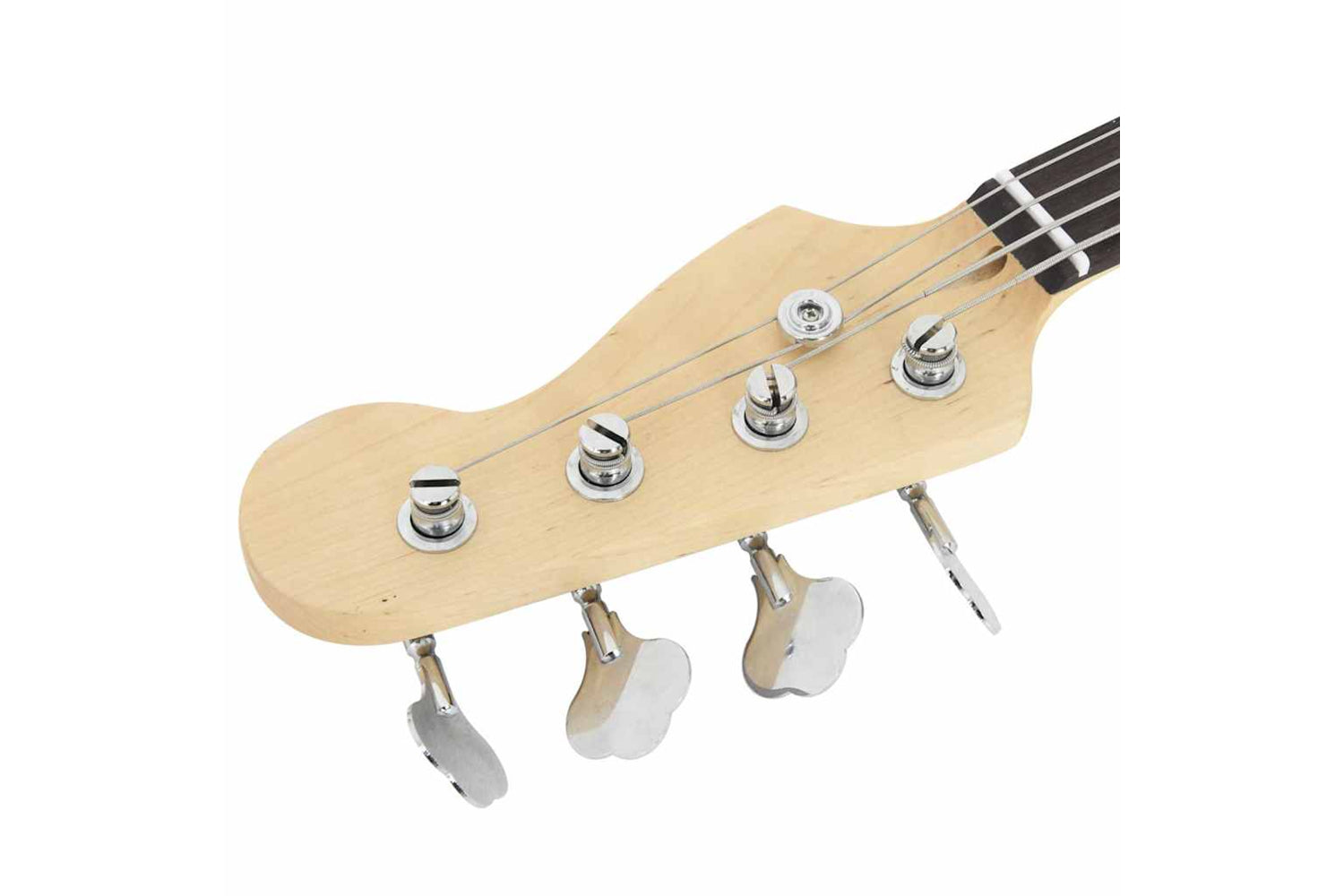 vidaXL 70184 Electric Bass Guitar For Beginner With Bag Brown And White 4/4 46"-8
