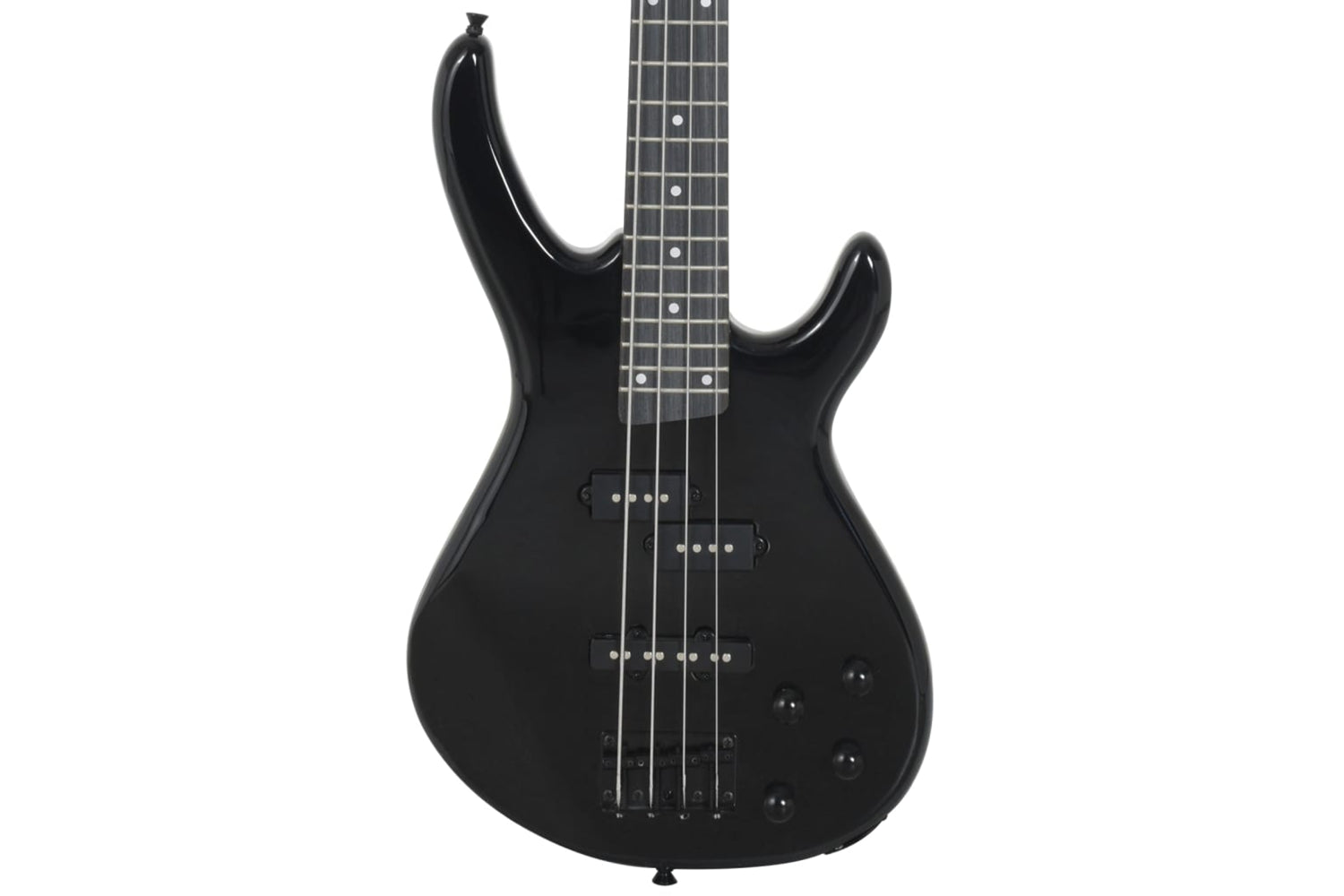 vidaXL 70181 Electric Bass Guitar For Beginner With Bag Black 4/4 46"-6