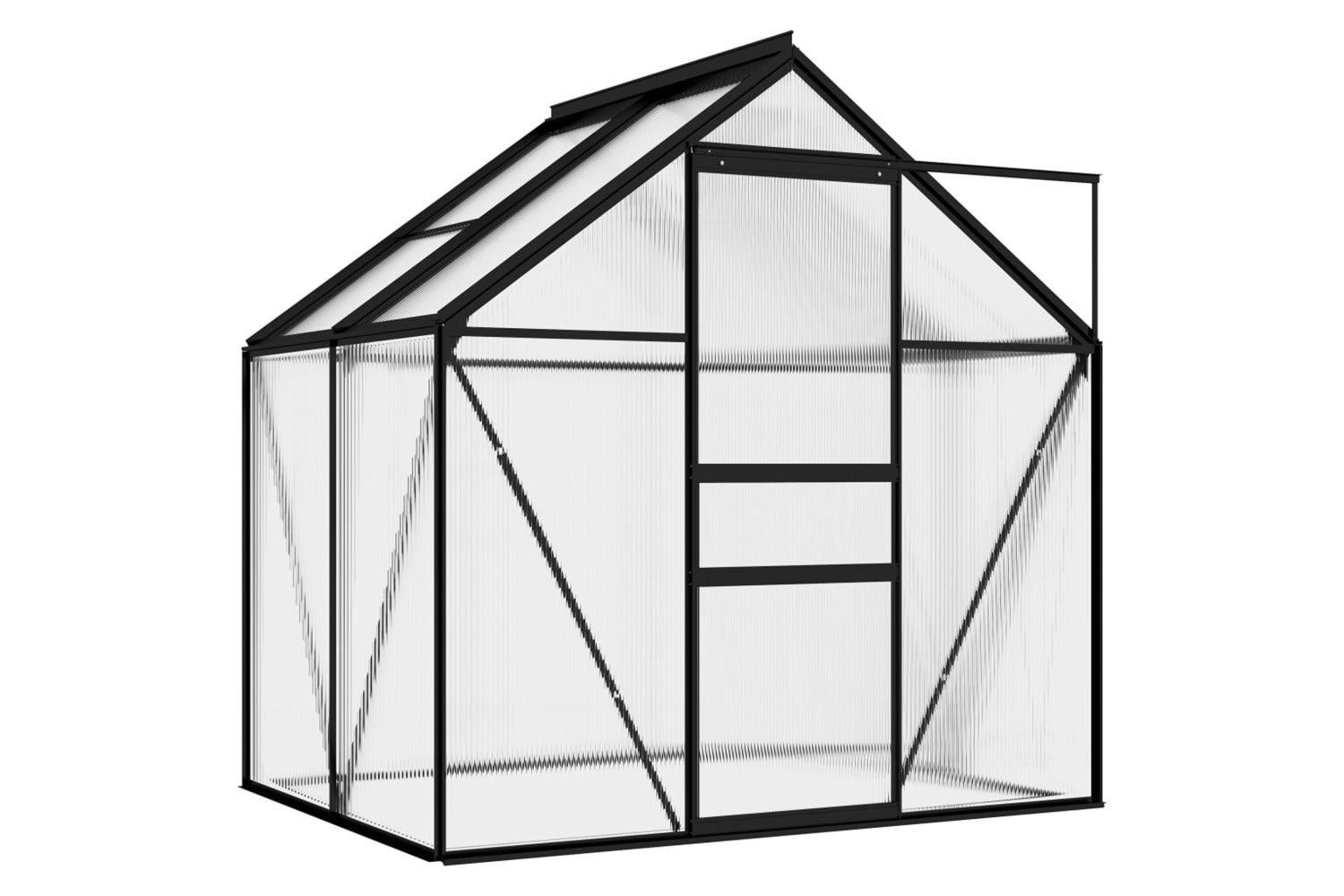 Vidaxl 312057 Greenhouse Anthracite Aluminium 2.47 Mâ²
