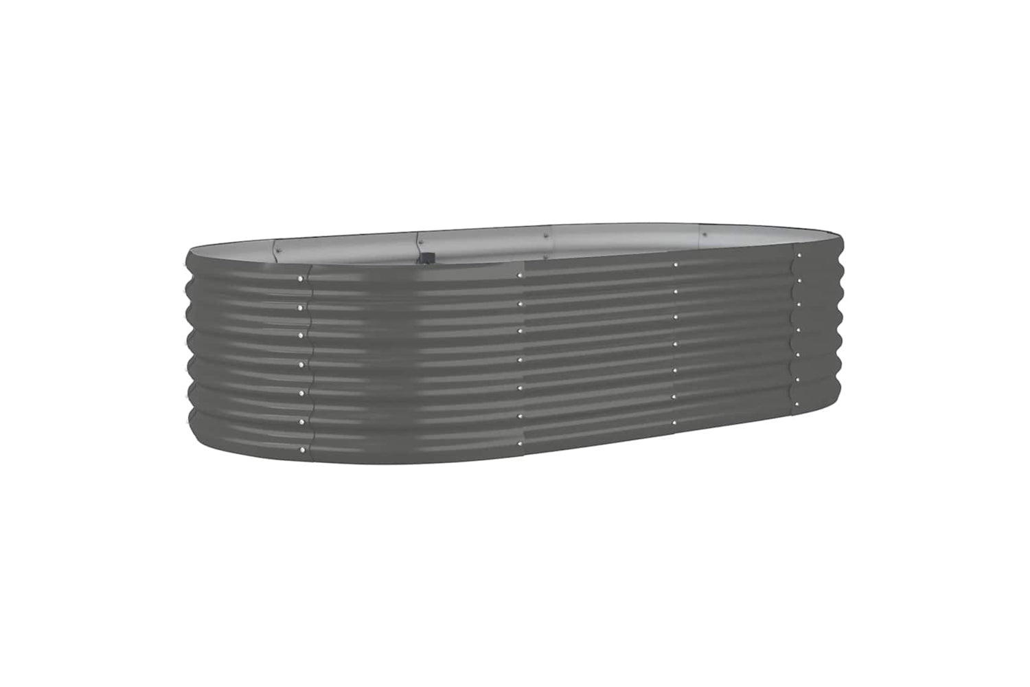 vidaXL 318914 Garden Raised Bed Powder-coated Steel 152x80x36cm Grey