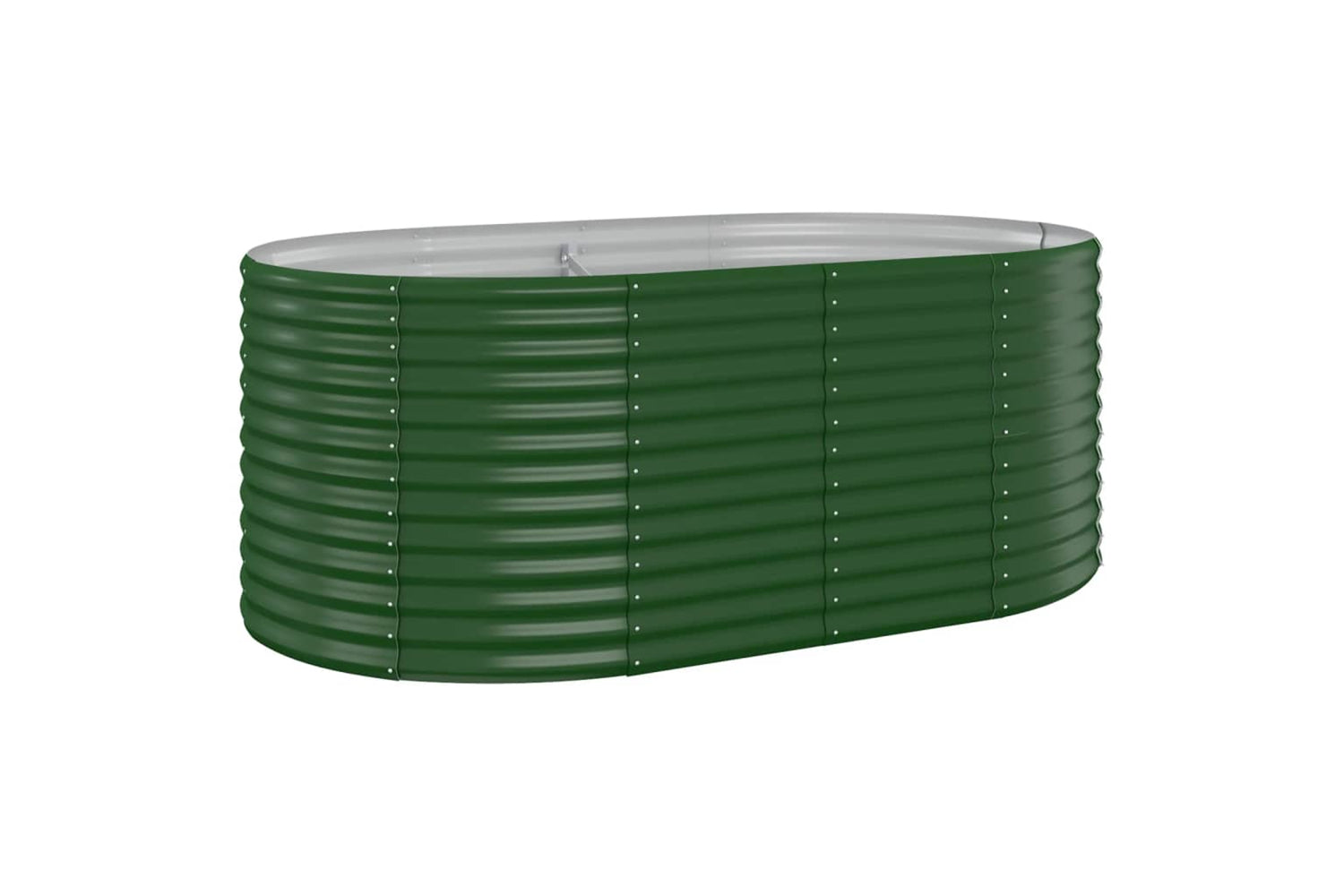 vidaXL 319058 Garden Raised Bed Powder-coated Steel 175x100x68cm Green