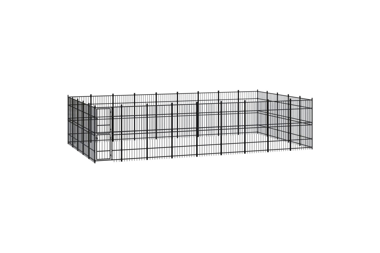 Vidaxl 3097993 Outdoor Dog Kennel Steel 41.47 M2