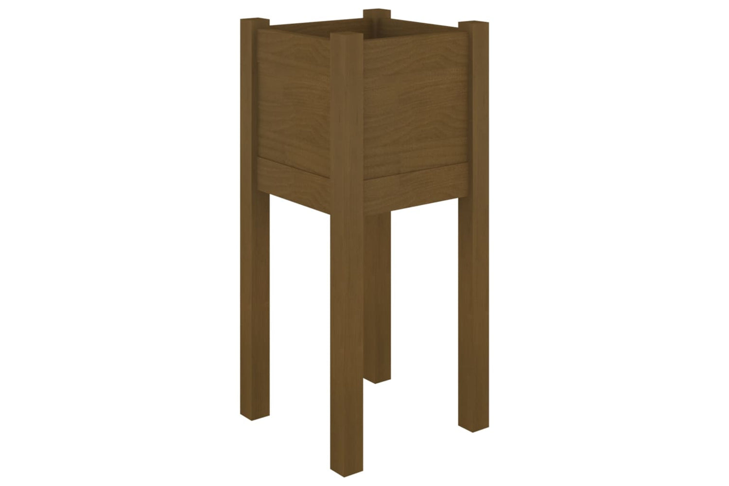 vidaXL 810785 Garden Planter Honey Brown 31x31x70cm Solid Pinewood