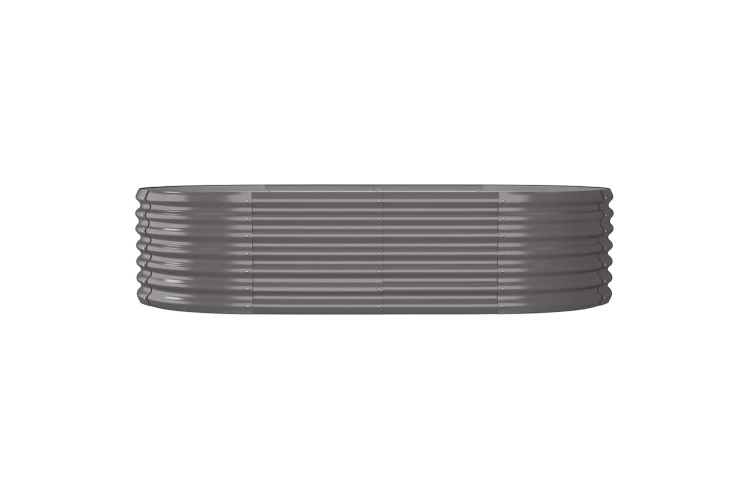 vidaXL 318914 Garden Raised Bed Powder-coated Steel 152x80x36cm Grey-2