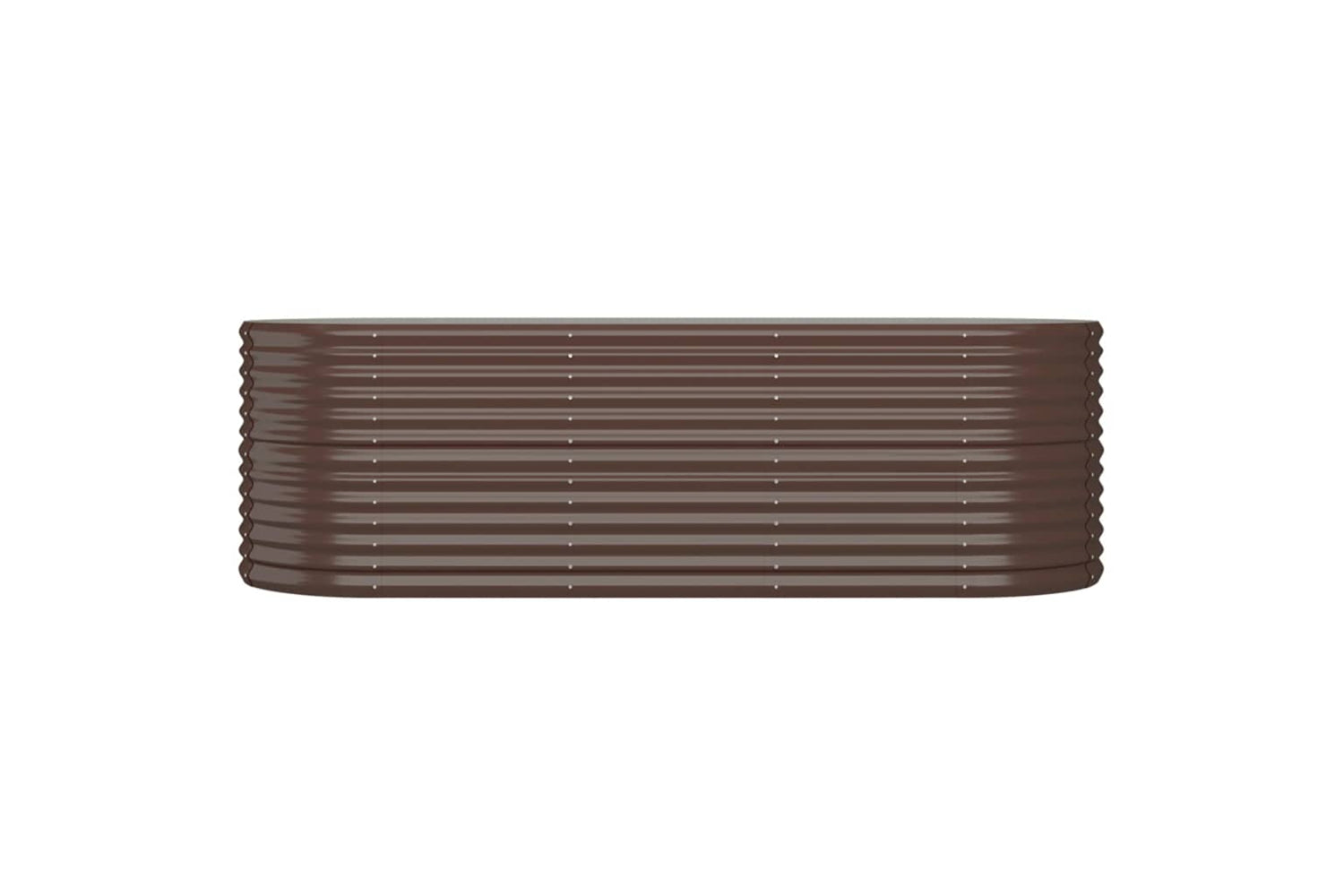 vidaXL 318955 Garden Raised Bed Powder-coated Steel 224x80x68cm Brown-2