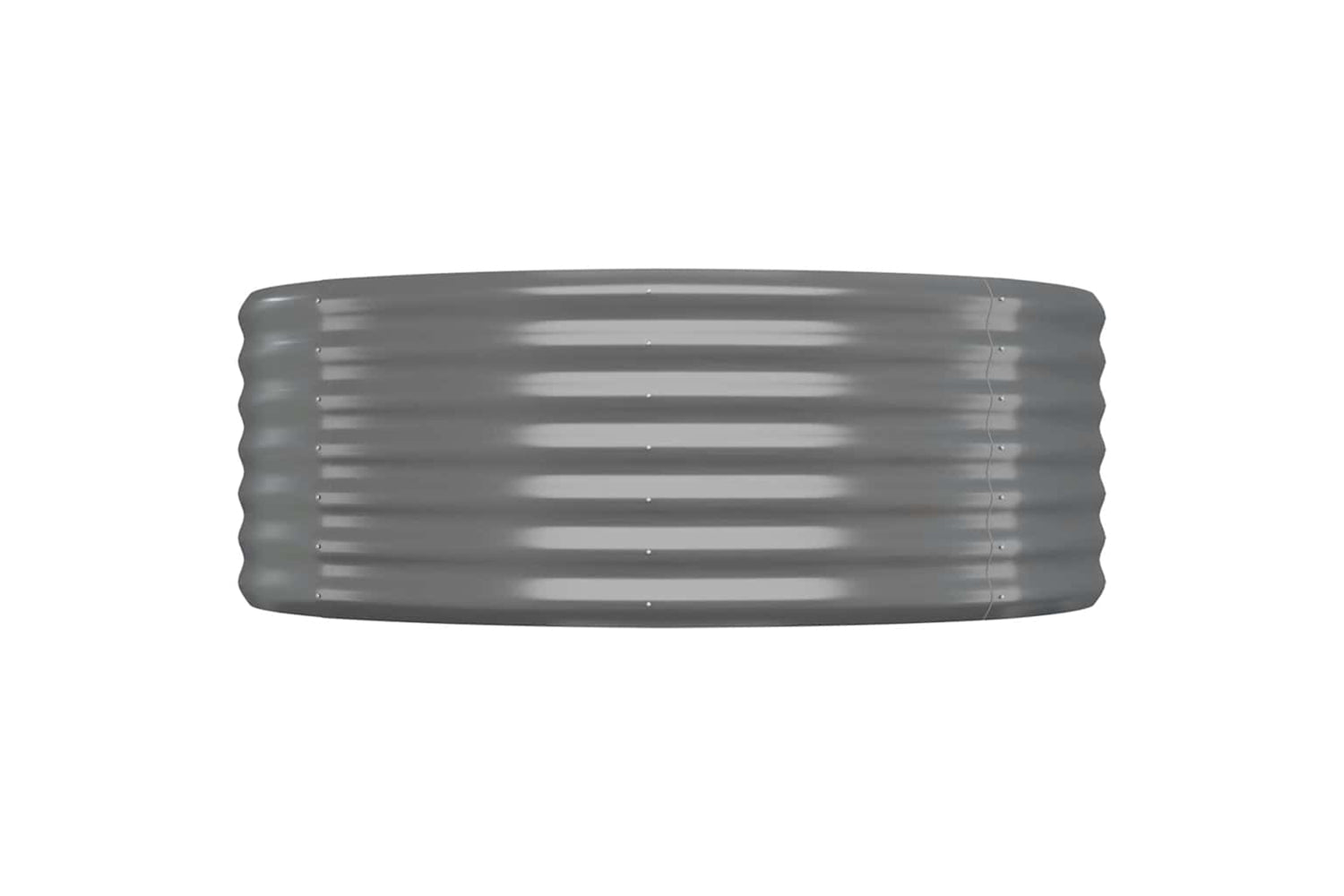 vidaXL 318984 Garden Raised Bed Powder-coated Steel 100x100x36cm Grey-2