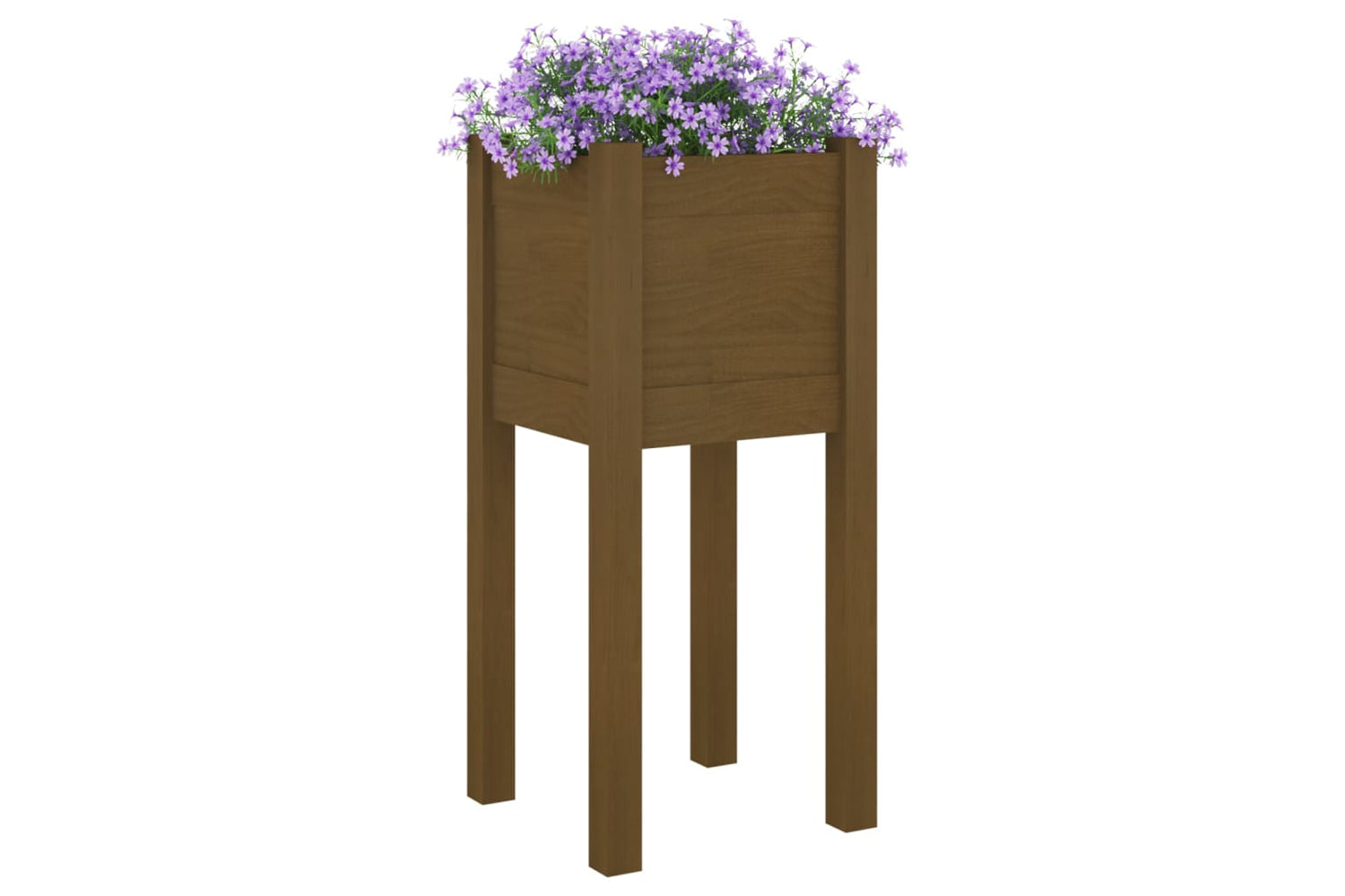 vidaXL 810785 Garden Planter Honey Brown 31x31x70cm Solid Pinewood-2
