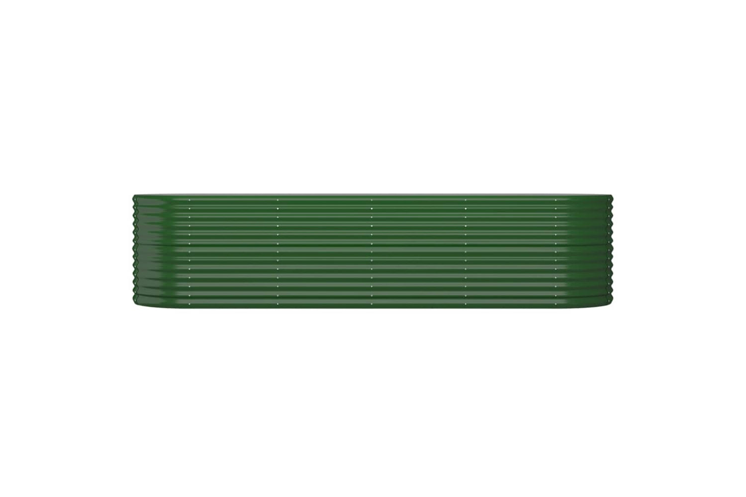 vidaXL 318958 Garden Raised Bed Powder-coated Steel 296x80x68cm Green-2