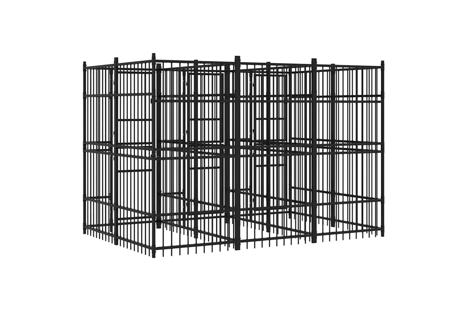 Vidaxl 3097938 Outdoor Dog Kennel Steel 5.53 M2-6