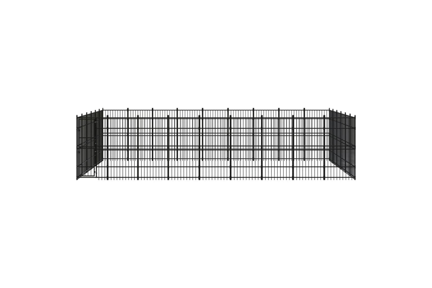 Vidaxl 3097998 Outdoor Dog Kennel Steel 49.77 M2-2