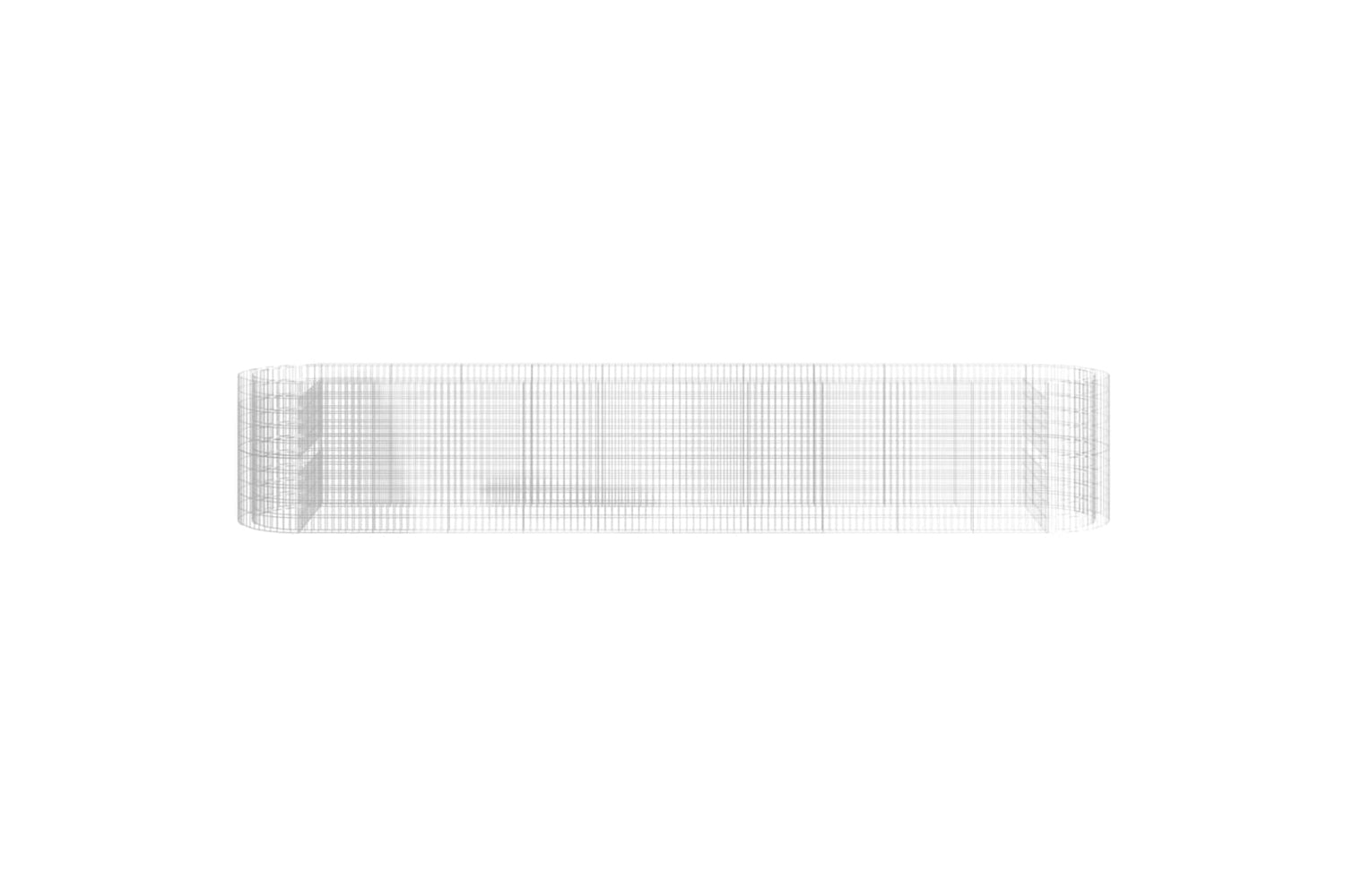 vidaXL 152049 Gabion Raised Bed Galvanised Iron 600x100x100cm-3