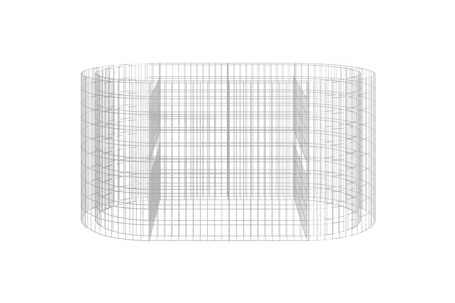 vidaXL 152045 Gabion Raised Bed Galvanised Iron 200x100x100cm-3