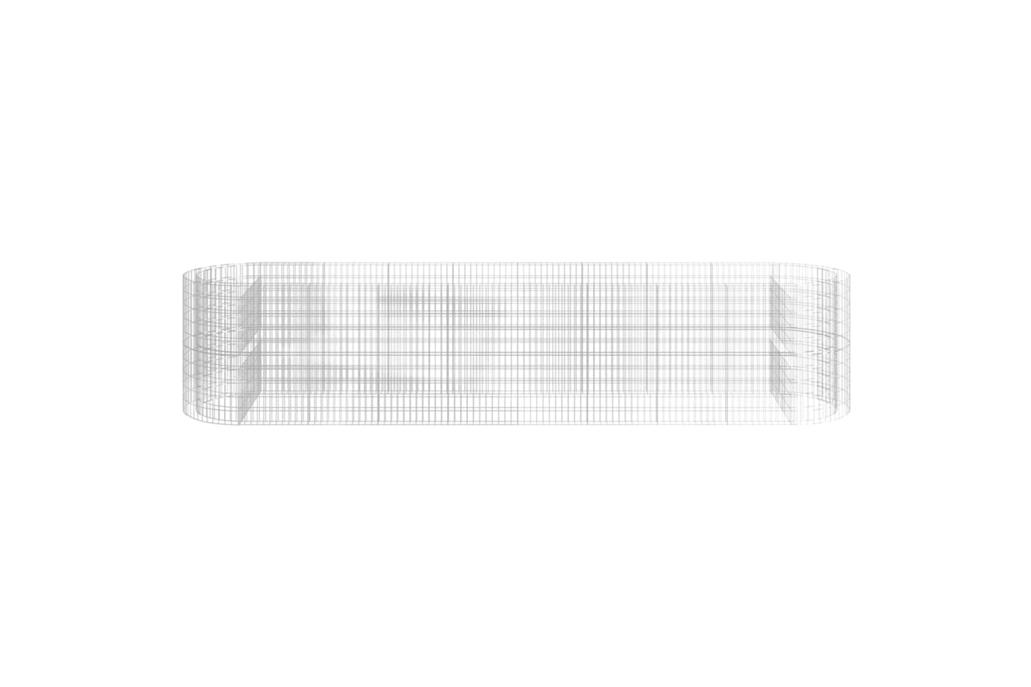 vidaXL 152048 Gabion Raised Bed Galvanised Iron 500x100x100cm-3
