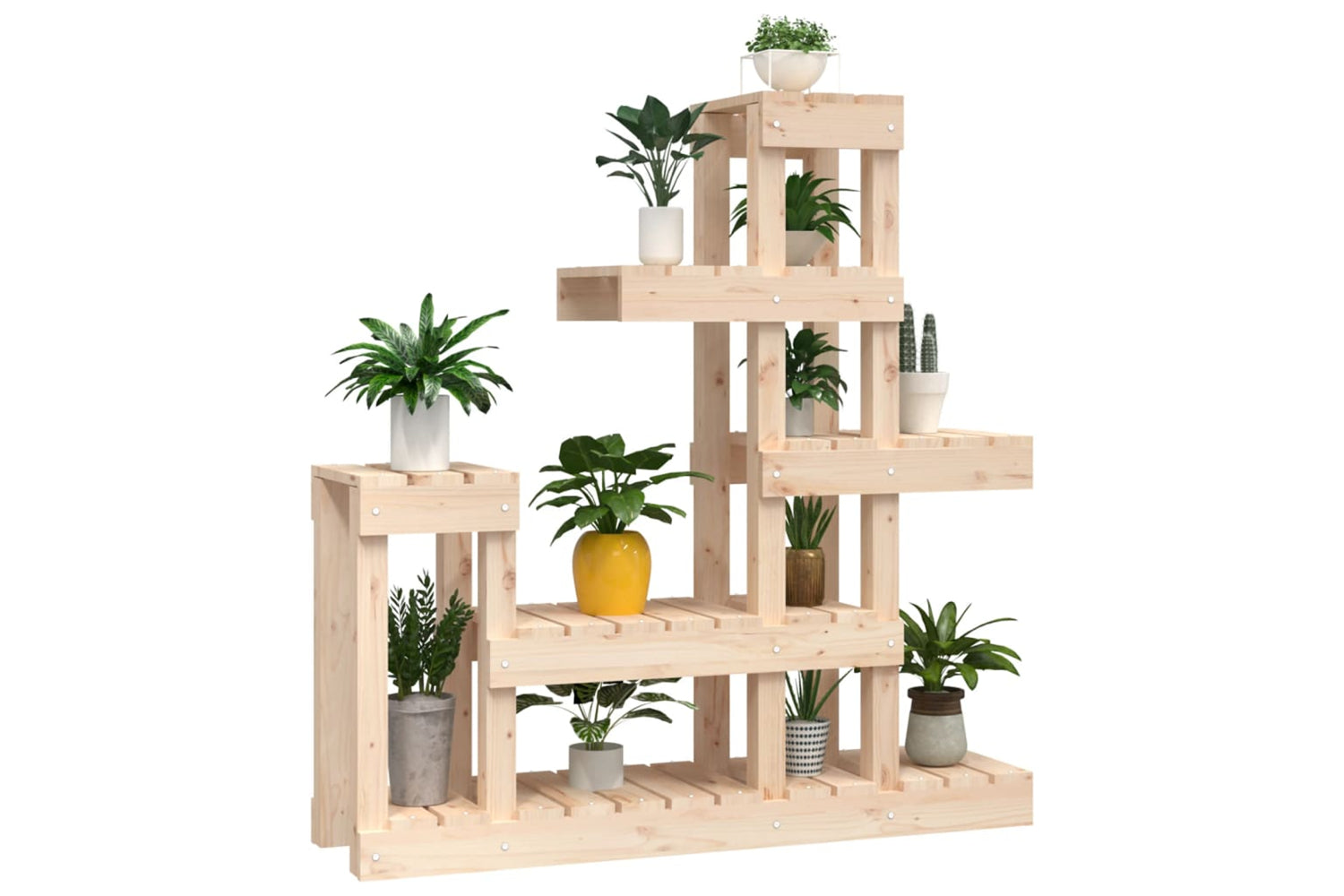vidaXL 822102 Plant Stand 92x25x97cm Solid Wood Pine-3
