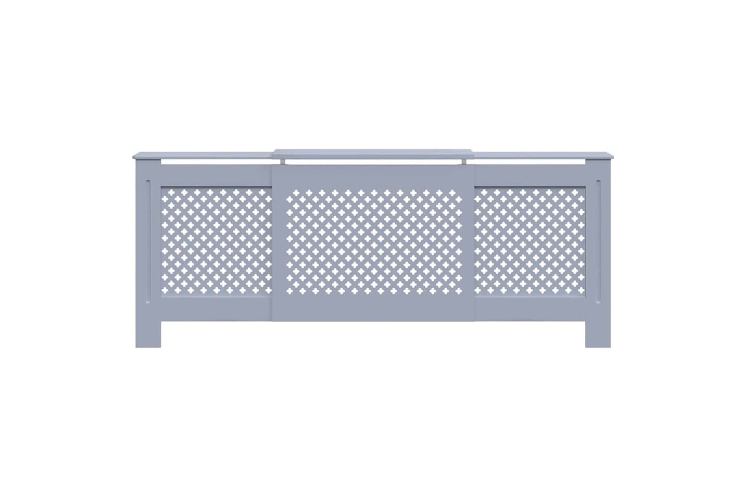 vidaXL Mdf Radiator Cover Grey 205cm-3