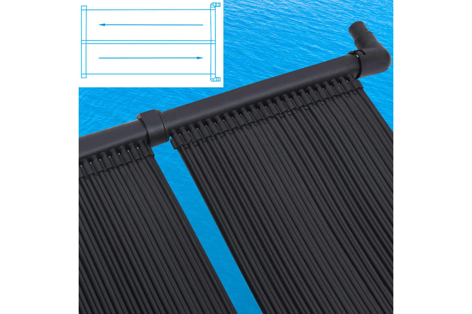 vidaXL 313994 Solar Pool Heater Panel 80x310cm-3