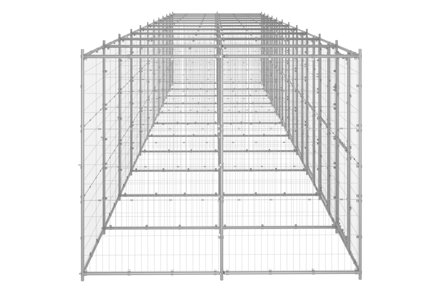 Vidaxl 3082291 Outdoor Dog Kennel Galvanised Steel 26.62 M2-3