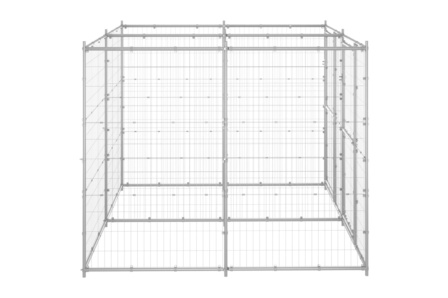 Vidaxl 3082282 Outdoor Dog Kennel Galvanised Steel 4.84 M2-3