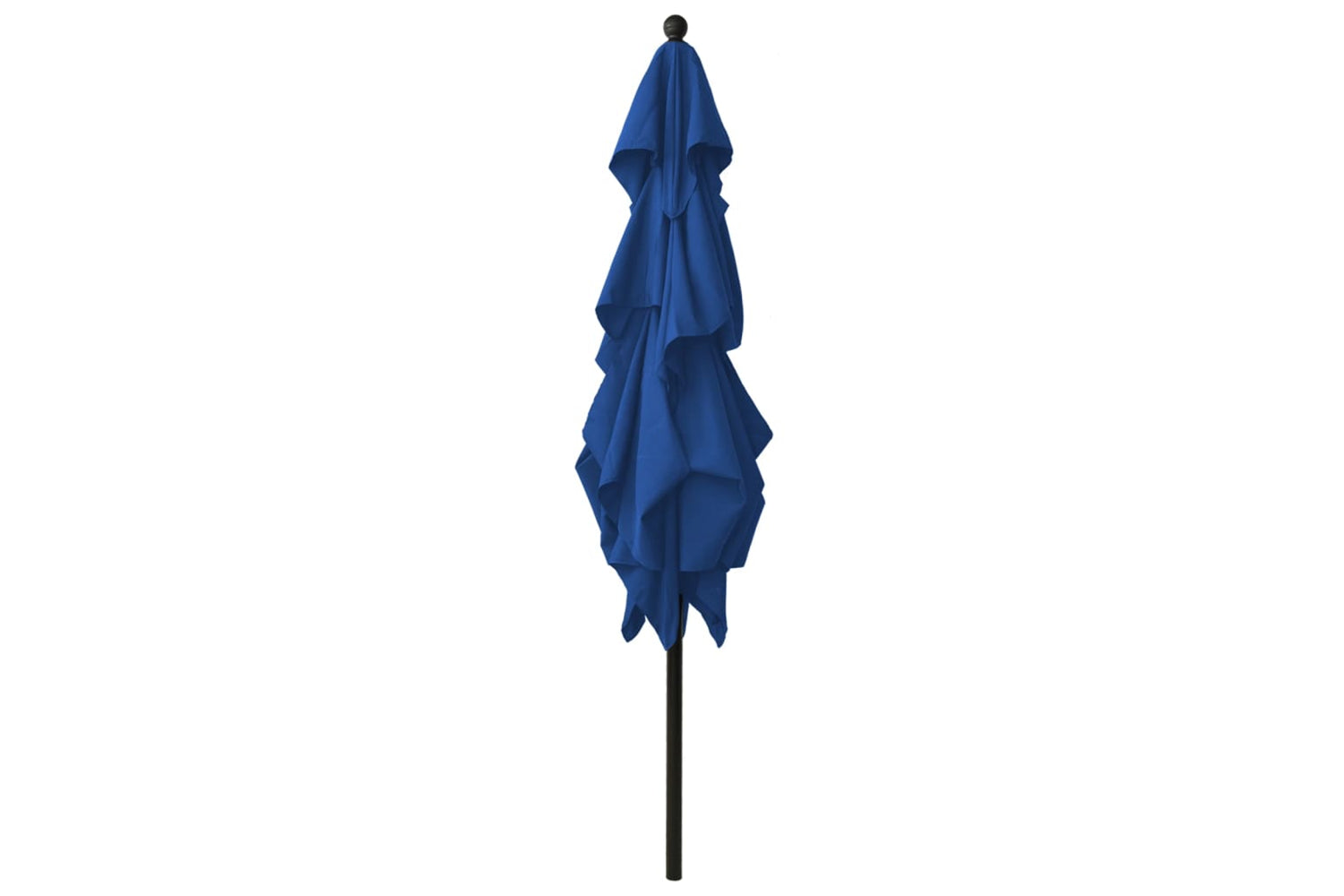Vidaxl 313843 3-tier Parasol With Aluminium Pole Azure Blue 2.5x2.5 M-3