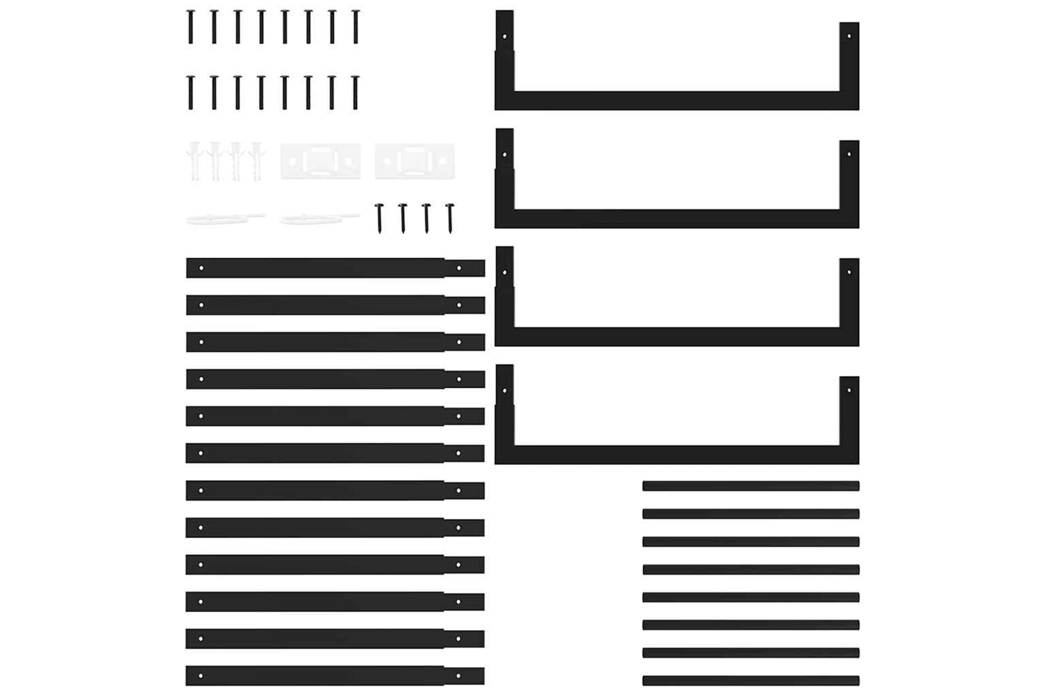 vidaXL 350306 Firewood Rack Matt Black 50x28x132cm Steel-7