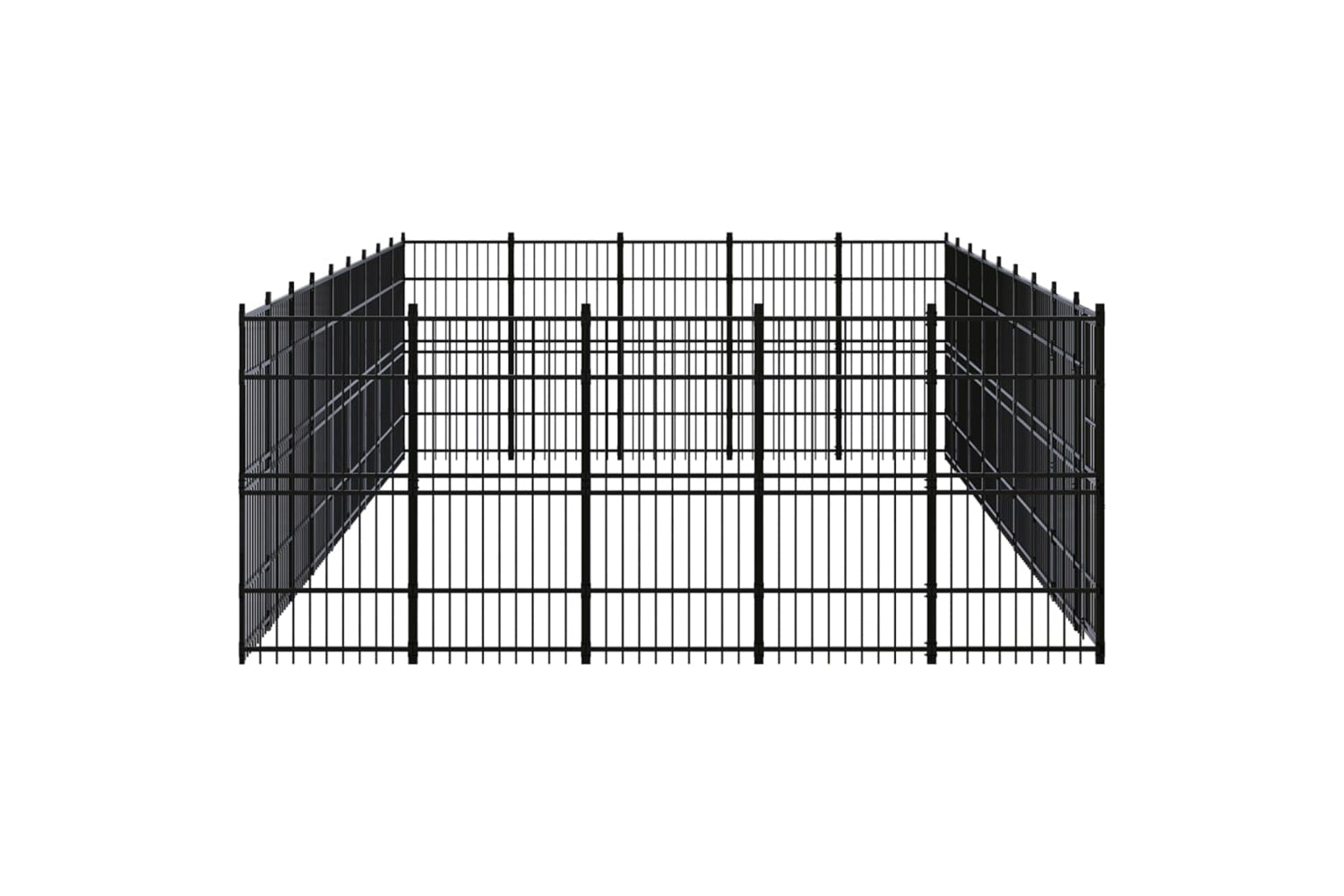 Vidaxl 3097993 Outdoor Dog Kennel Steel 41.47 M2-3