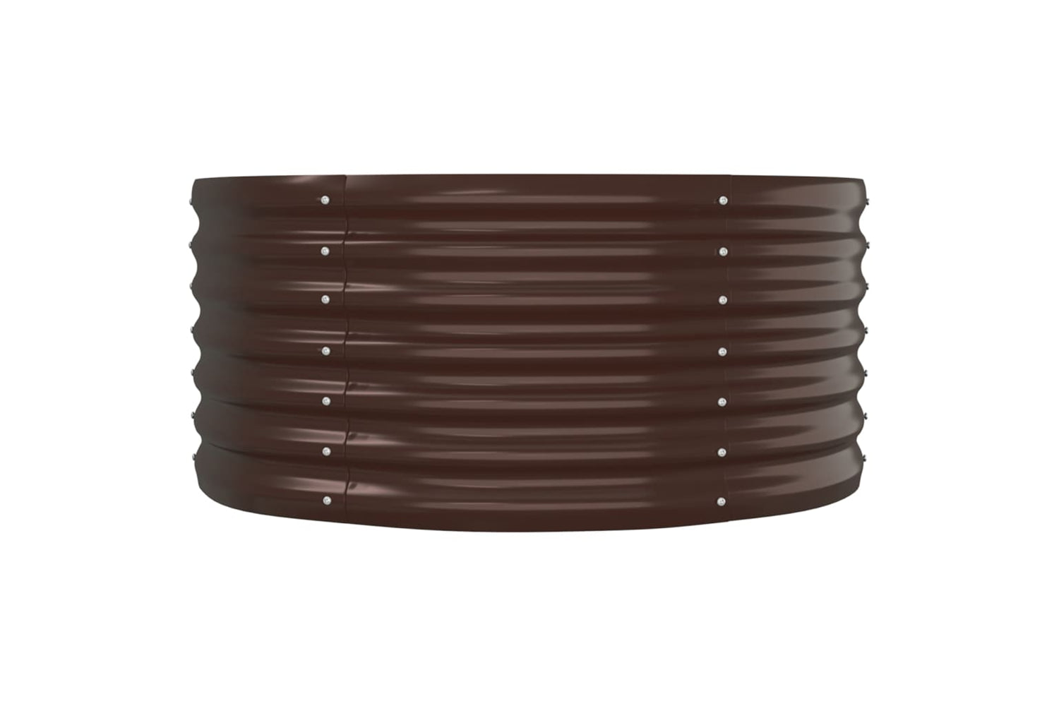 vidaXL 318915 Garden Raised Bed Powder-coated Steel 152x80x36cm Brown-3