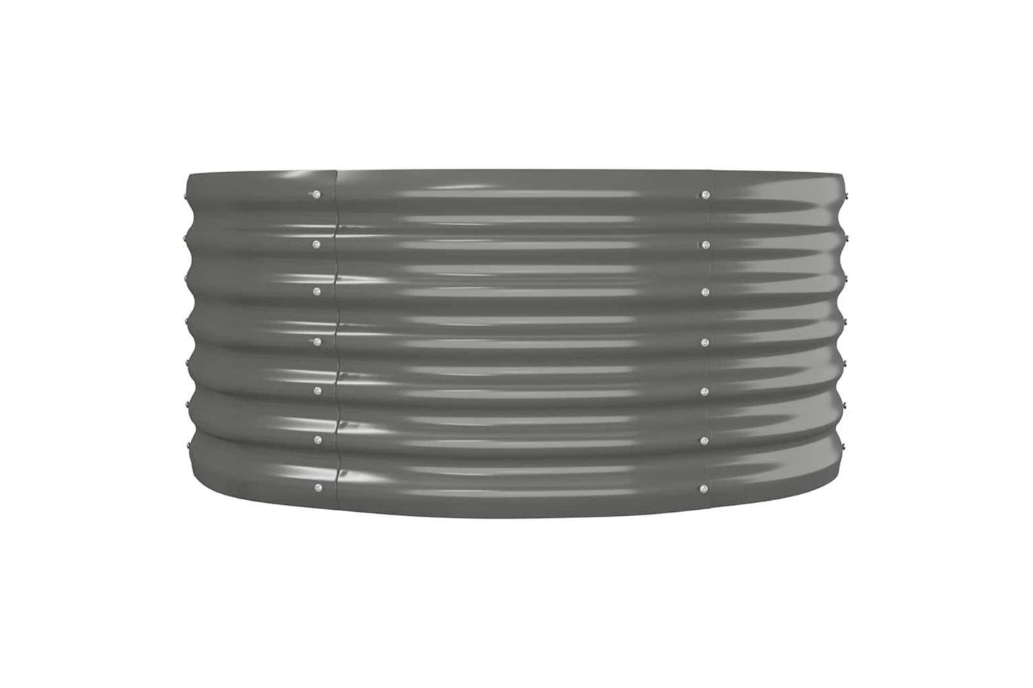 vidaXL 318914 Garden Raised Bed Powder-coated Steel 152x80x36cm Grey-3