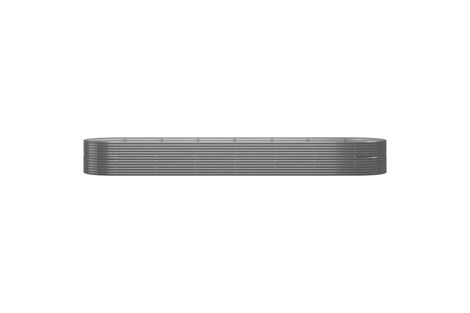 vidaXL 319119 Garden Raised Bed Powder-coated Steel 584x140x68cm Grey