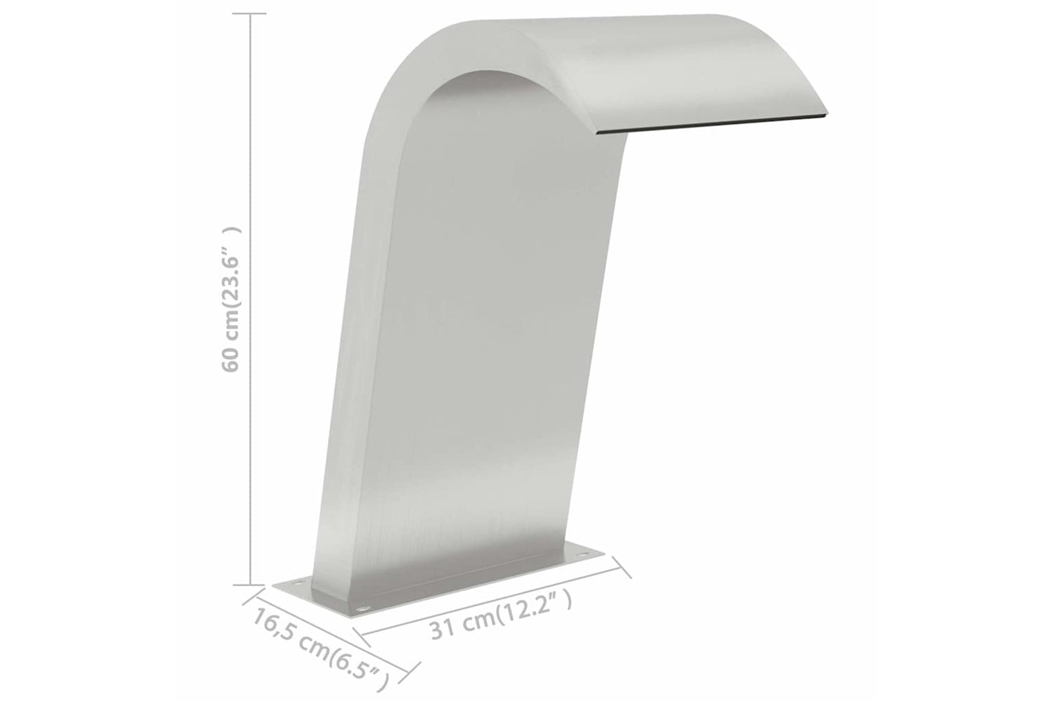 vidaXL 148880 Pool Fountain 50x30x60cm Stainless Steel 304-8