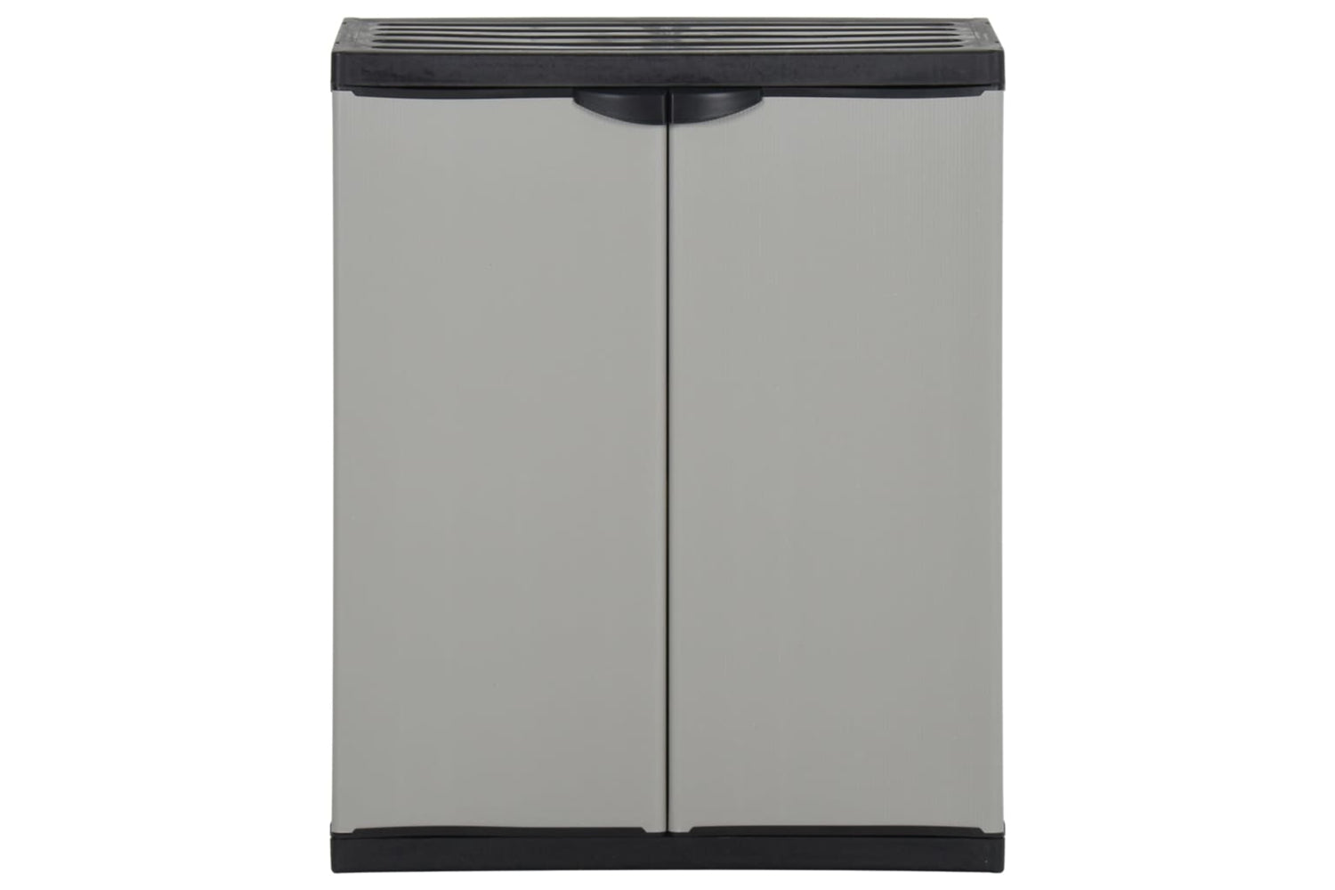 vidaXL 340987 Garden Waste Cabinet Grey And Black 68x40x85cm Pp-3