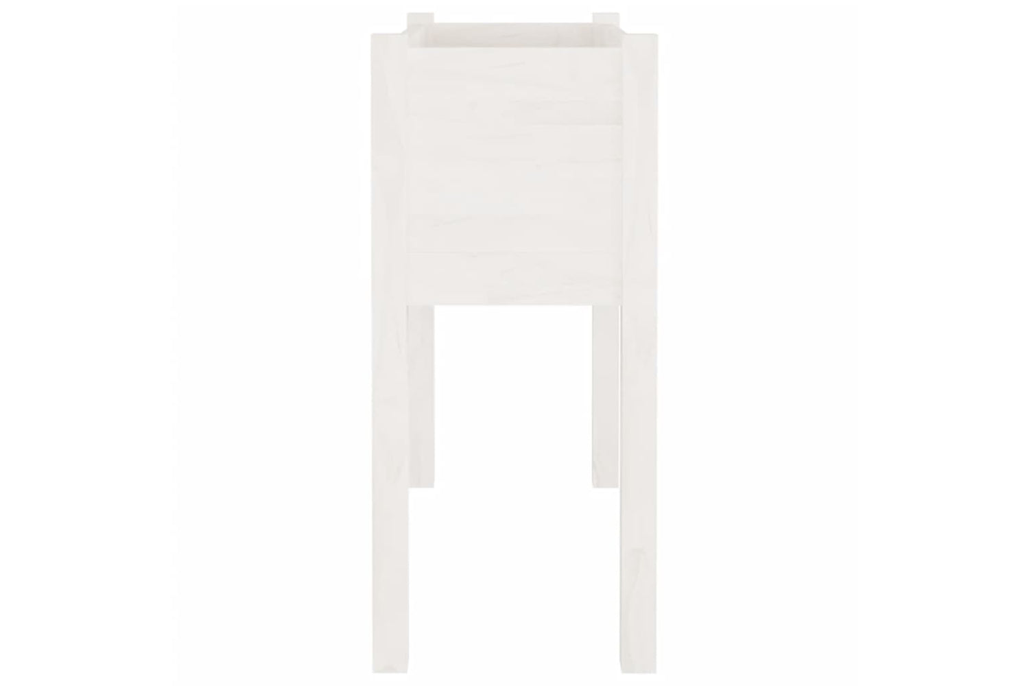 vidaXL 810821 Garden Planter White 70x31x70cm Solid Pinewood-3