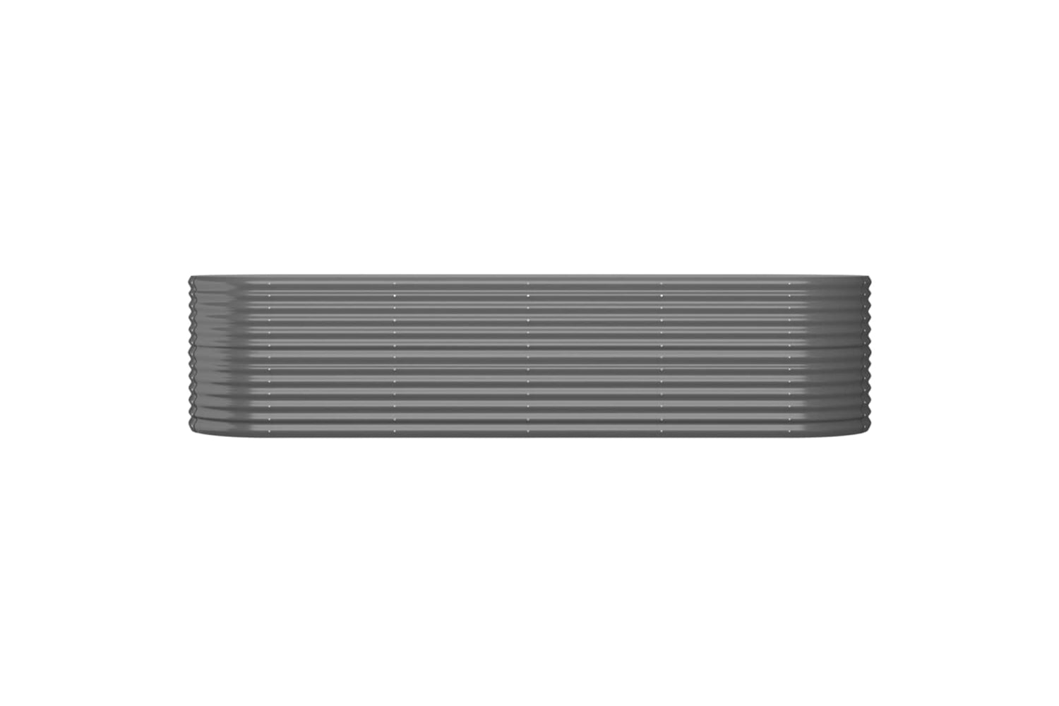 vidaXL 318959 Garden Raised Bed Powder-coated Steel 296x80x68cm Grey-2