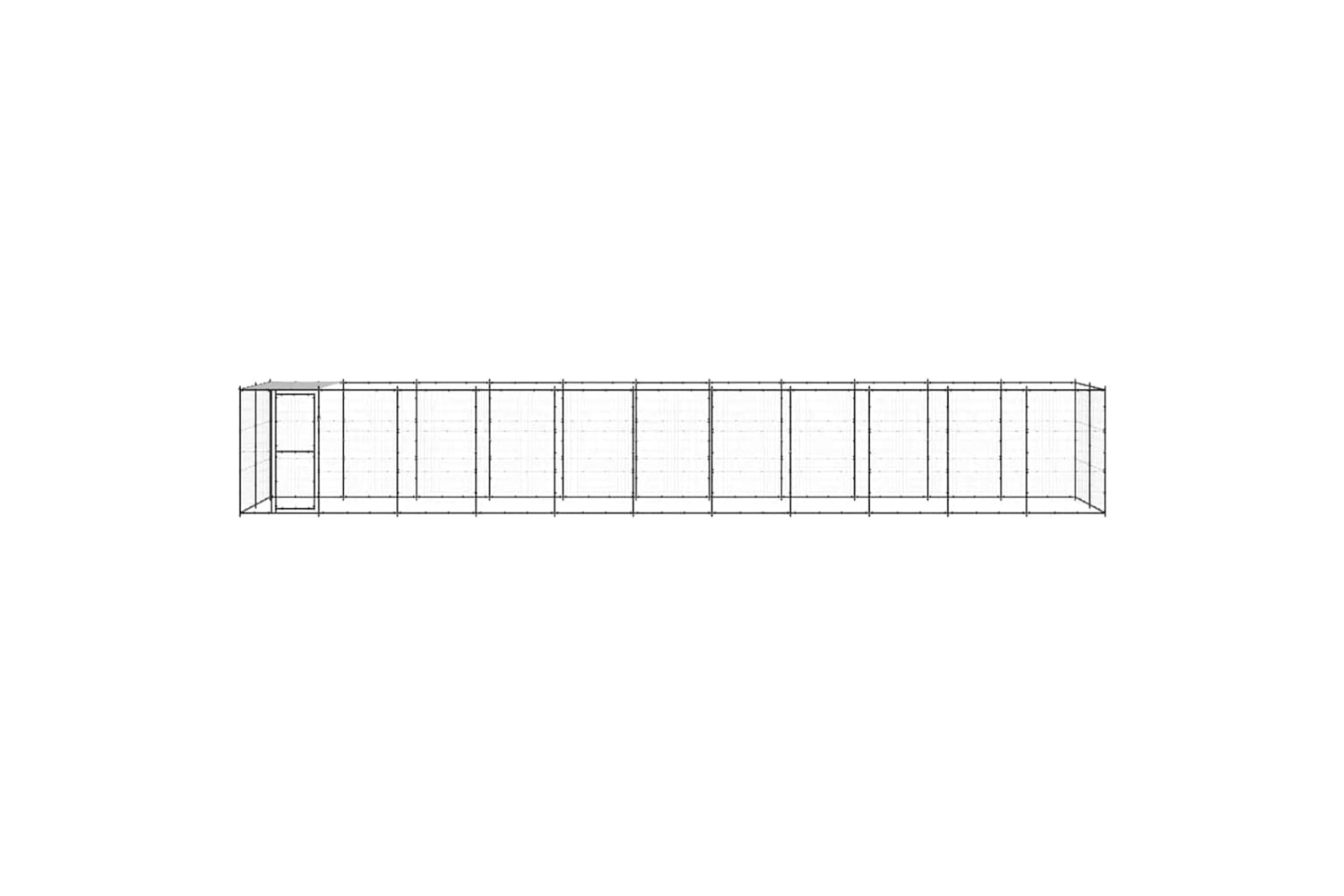 Vidaxl 3082297 Outdoor Dog Kennel Steel With Roof 26.62 M2-3