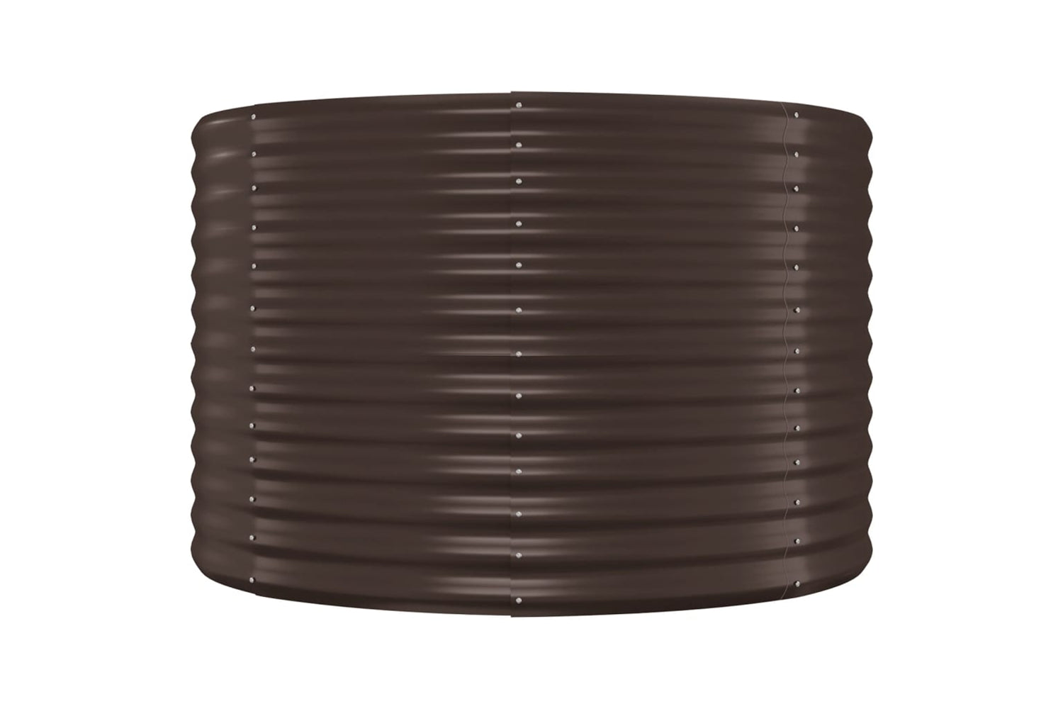 vidaXL 319075 Garden Raised Bed Powder-coated Steel 396x100x68cm Brown-3