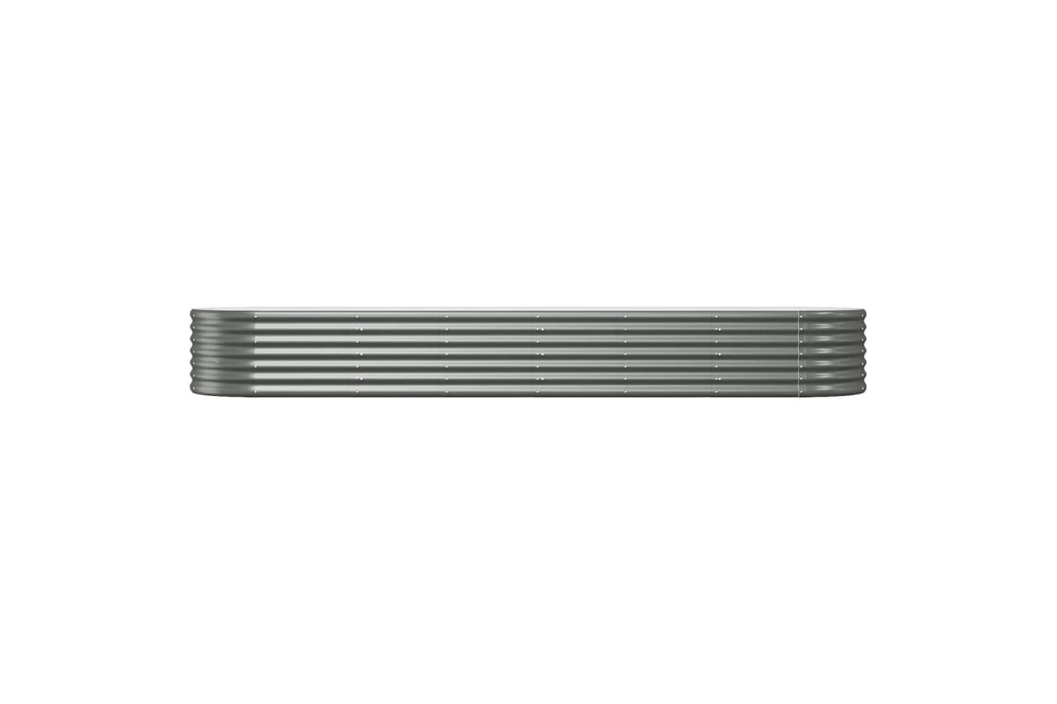 vidaXL 318924 Garden Raised Bed Powder-coated Steel 296x80x36cm Grey-2