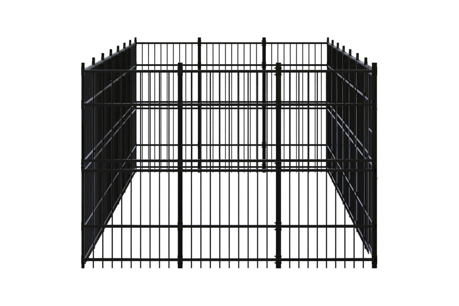Vidaxl 3097978 Outdoor Dog Kennel Steel 19.35 M2-3