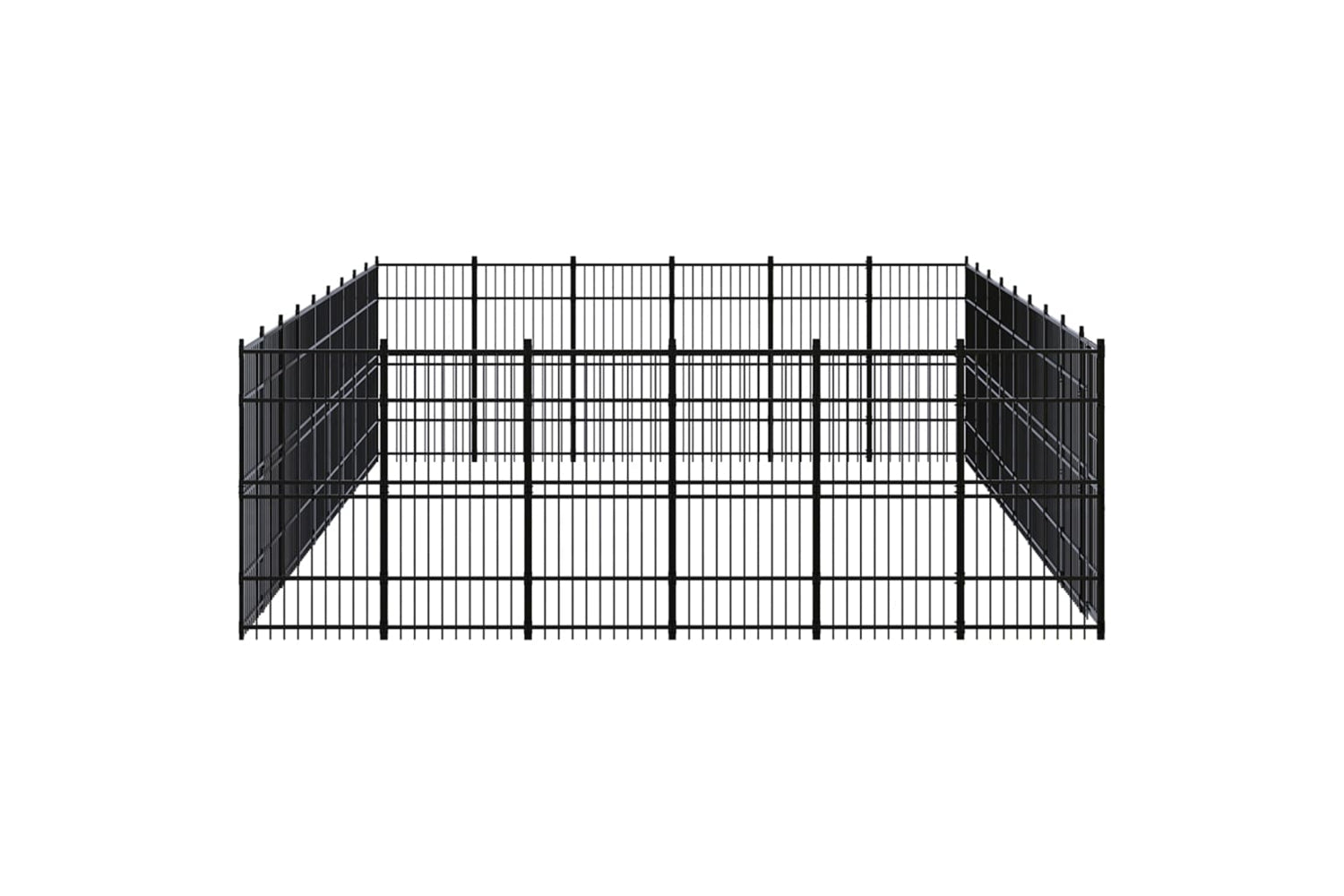Vidaxl 3097998 Outdoor Dog Kennel Steel 49.77 M2-3