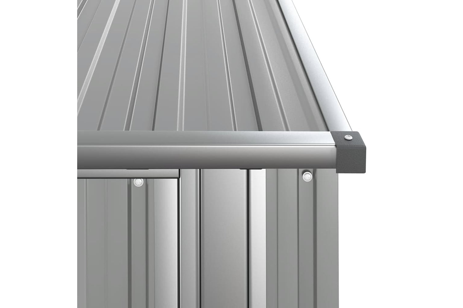 vidaXL 150900 Garden Shed Grey 118.5x97x209.5cm Galvanised Steel-6