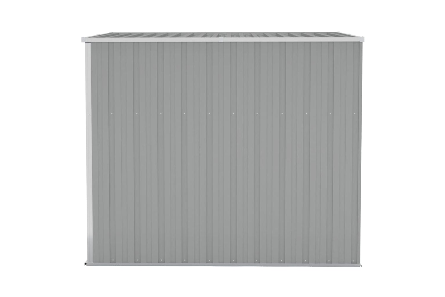 Vidaxl Wall-mounted Garden Shed Grey 118x194x178 Cm Galvanised Steel-3