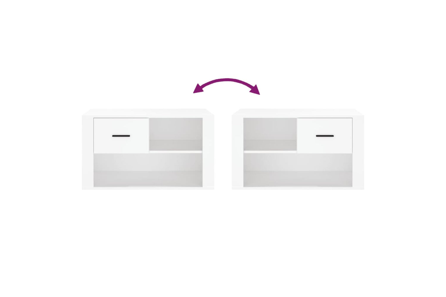 vidaXL 816752 Shoe Cabinet White 80x35x45cm Engineered Wood-6