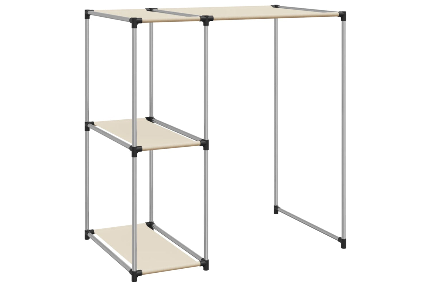 vidaXL 343147 Storage Rack Over Washing Machine Cream 87x55x90.5cm Iron