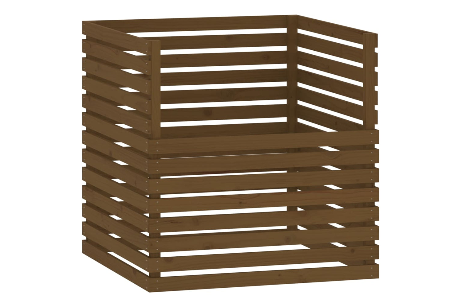 vidaXL 822195 Composter Honey Brown 100x100x102cm Solid Wood Pine
