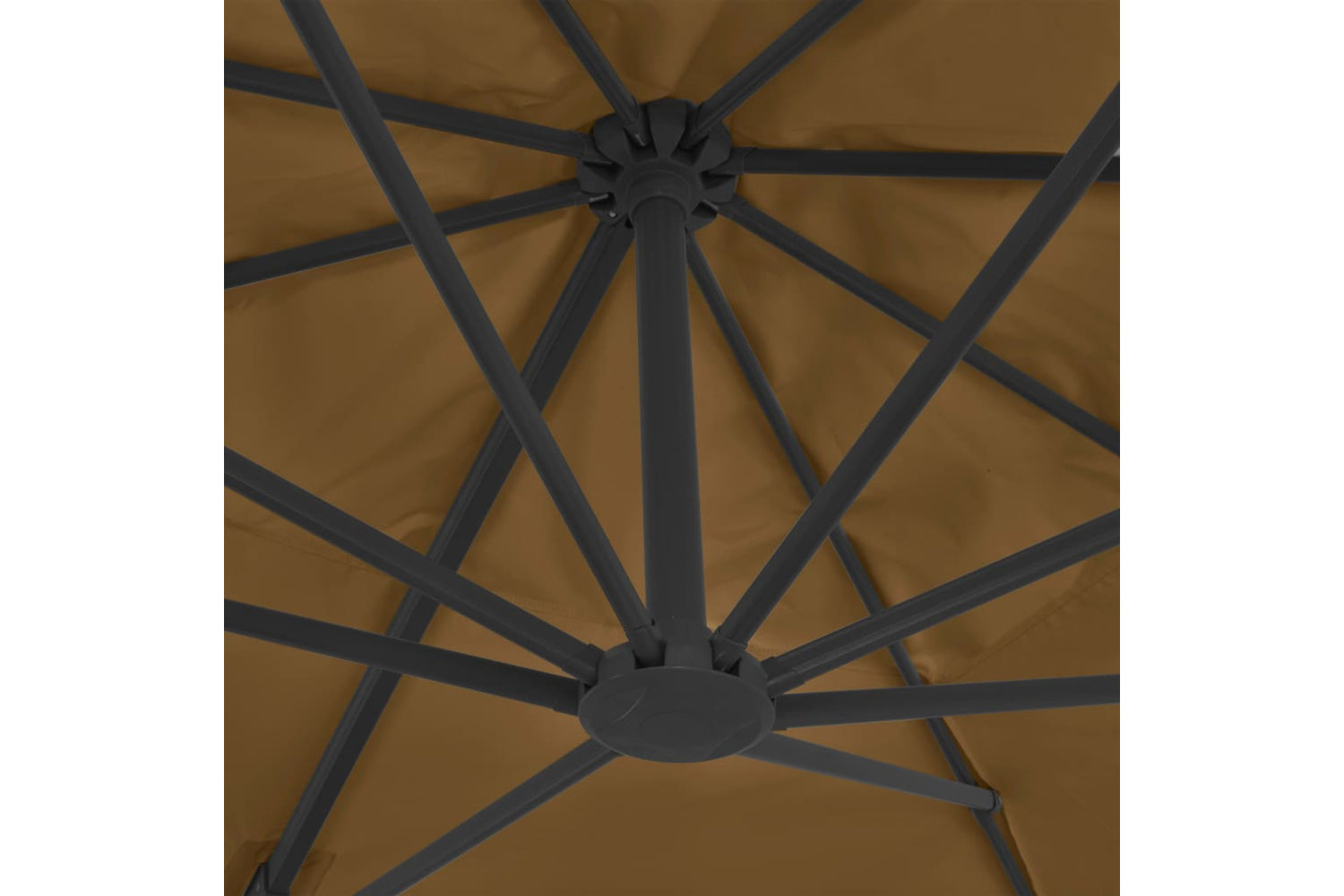 Vidaxl 276349 Outdoor Umbrella With Portable Base Taupe-6