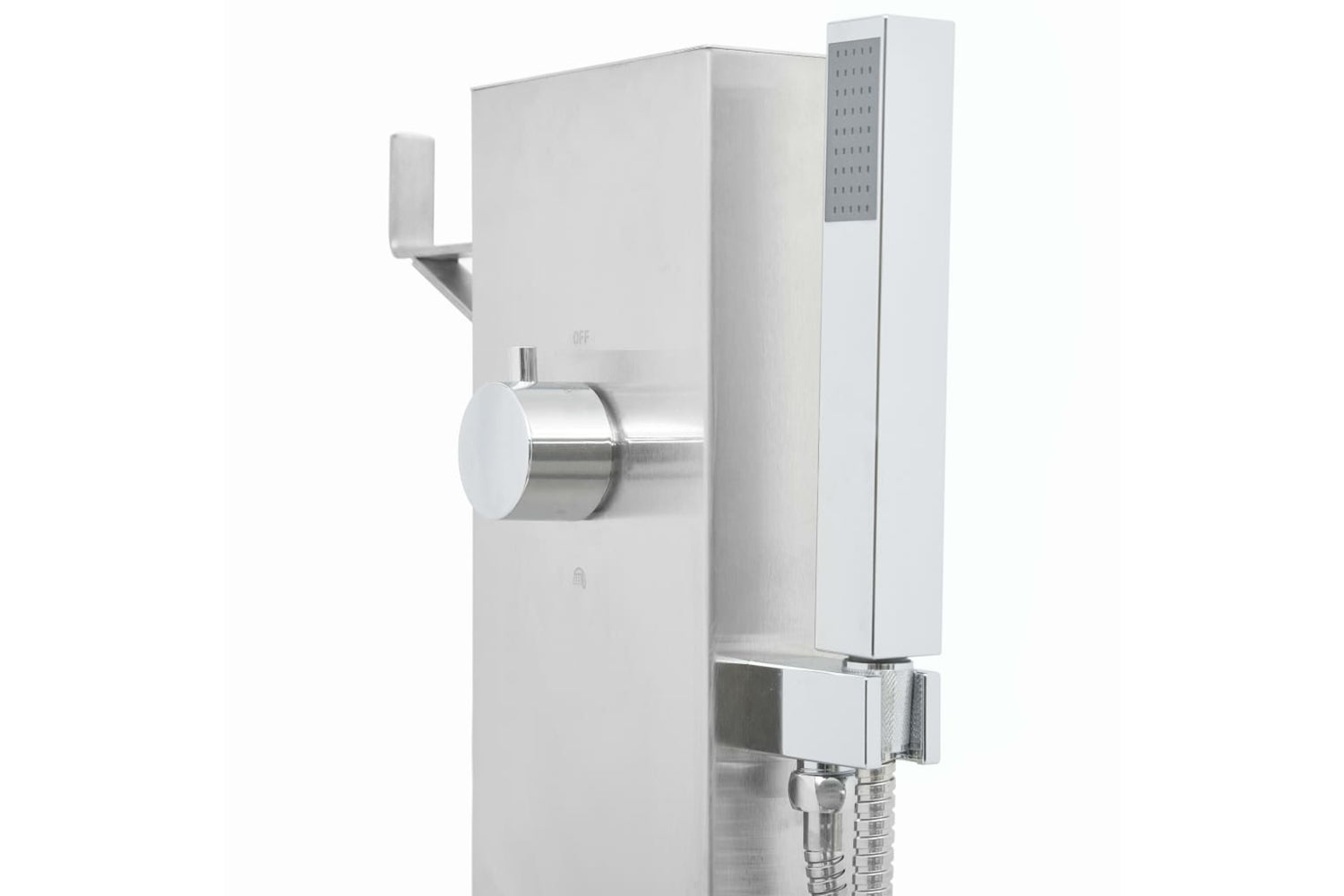 Vidaxl 3051292 Outdoor Shower With Tray Wpc Stainless Steel-6
