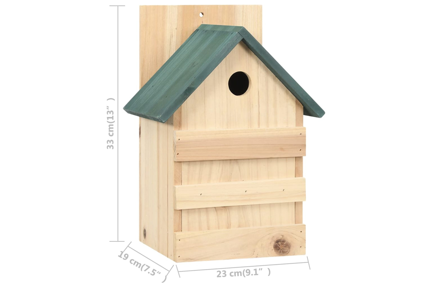 vidaXL 47248 Bird Houses 4 Pcs 23x19x33cm Firwood-8