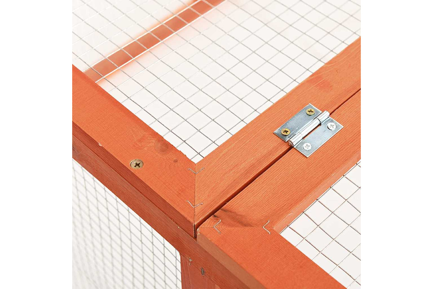 vidaXL 170876 Rabbit Hutch 124x120x60cm Solid Firwood-6