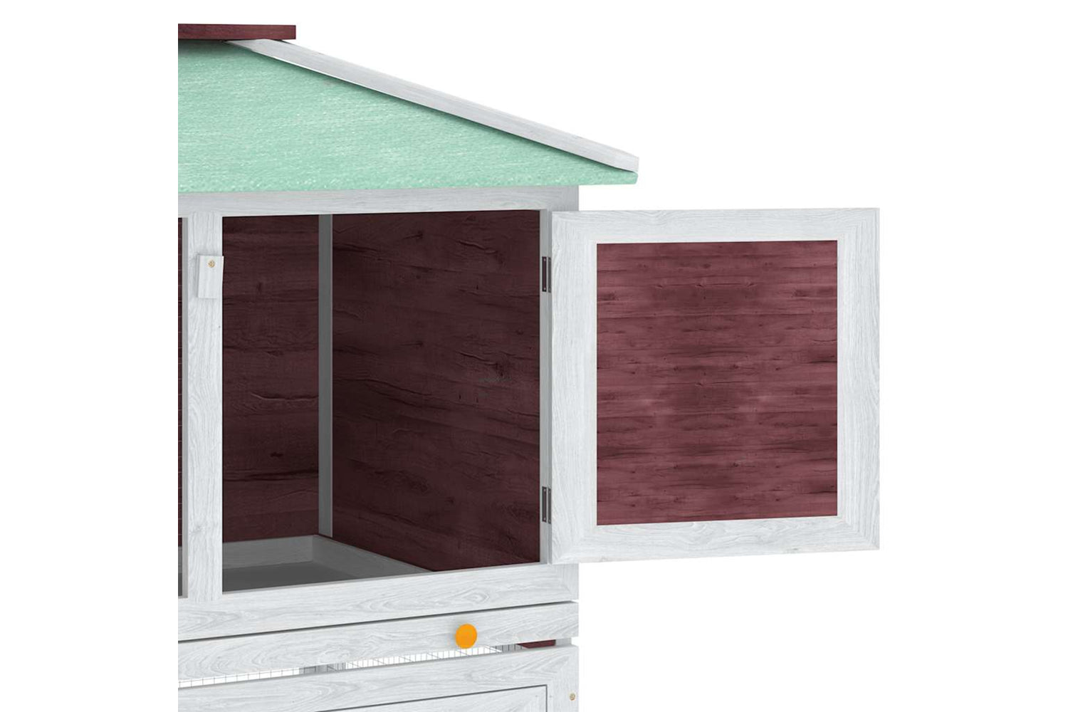 Vidaxl 170850 Animal Rabbit Cage Double Floor Brown Wood-7