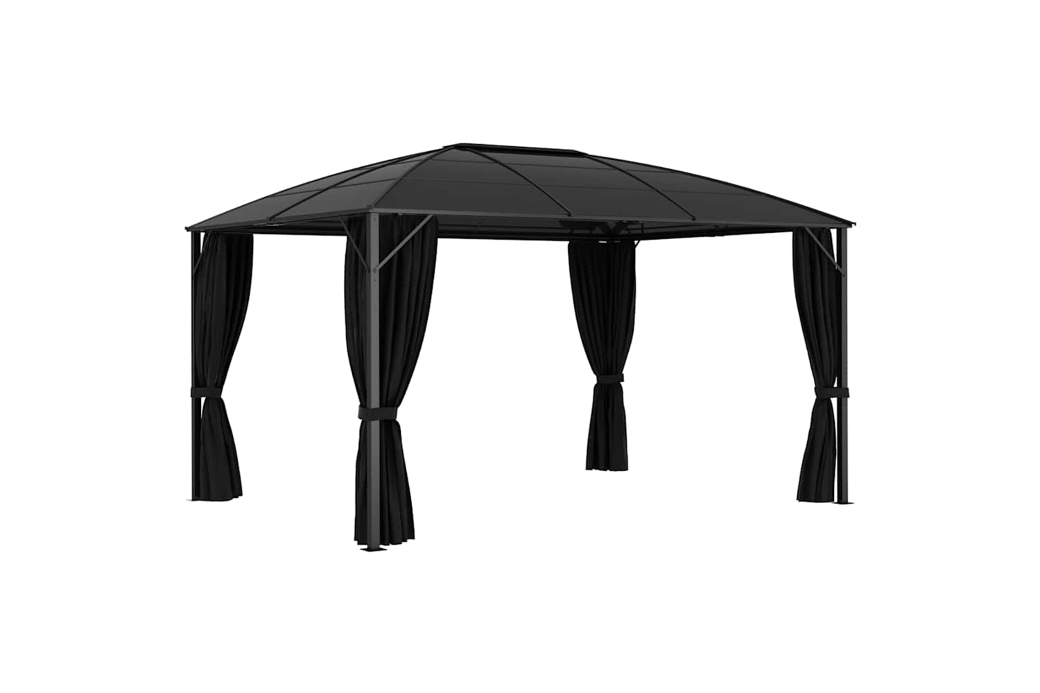 vidaXL 48601 Gazebo With Curtains 400x300x265cm Anthracite-2